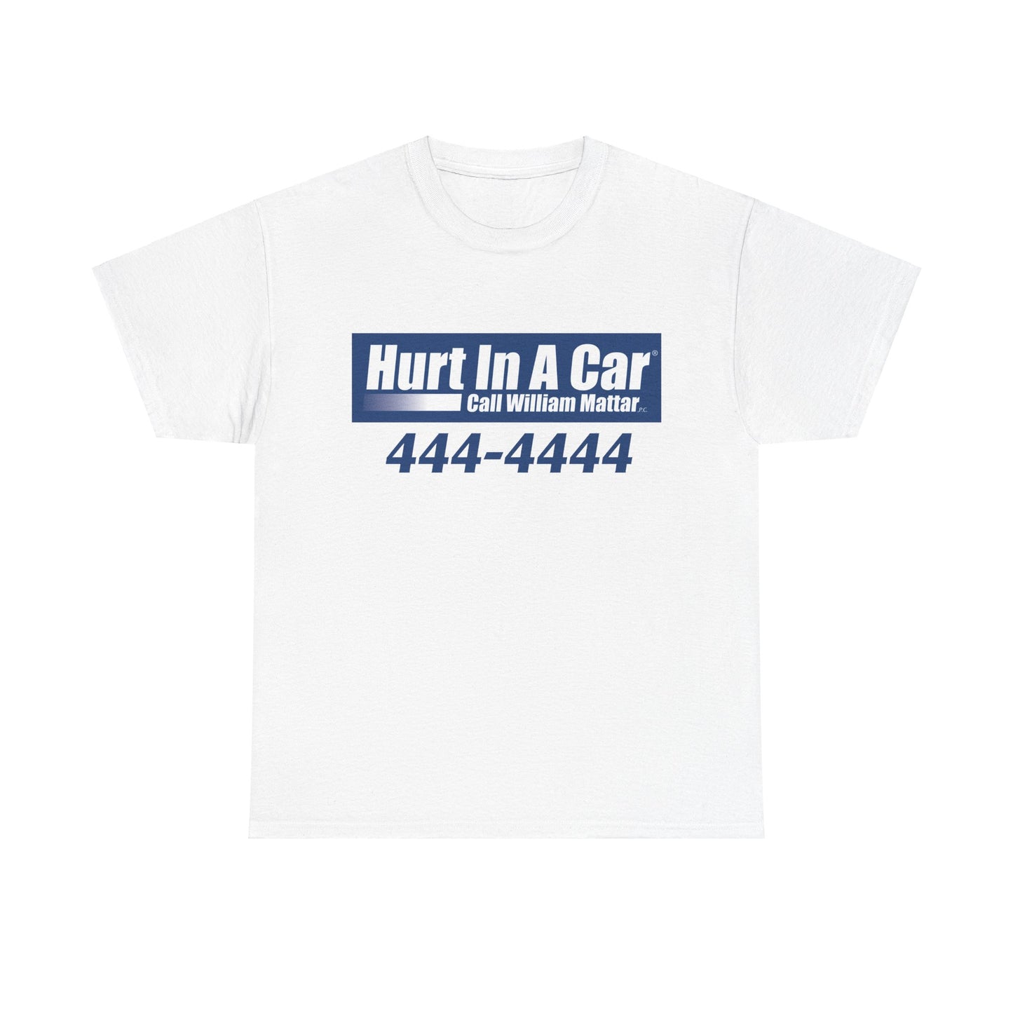 Unisex Heavy Hurt In A Car Mattar Cotton Tee